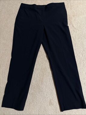 Ann Taylor Navy Straight-Leg Dress Pants